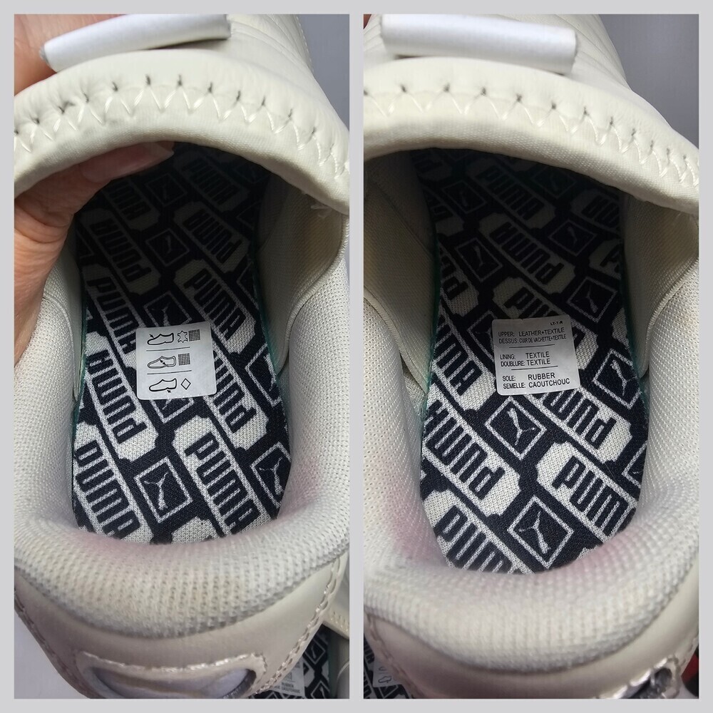 PUMA Suede Mayu Slip On Womens Off White Sneakers Puffer Casual Shoes Size 7.5 - Picture 8 of 10